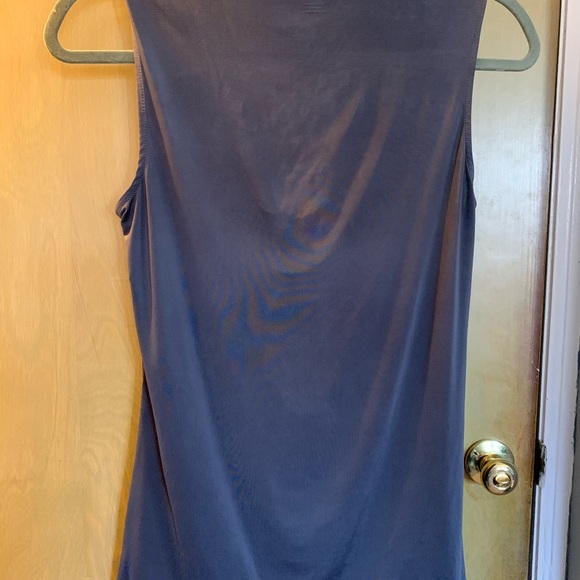Worthington Dark Gray Sleeveless Blouse - Picture 2 of 3